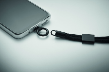 Logo trade corporate gift photo of: RPET phone wrist cord